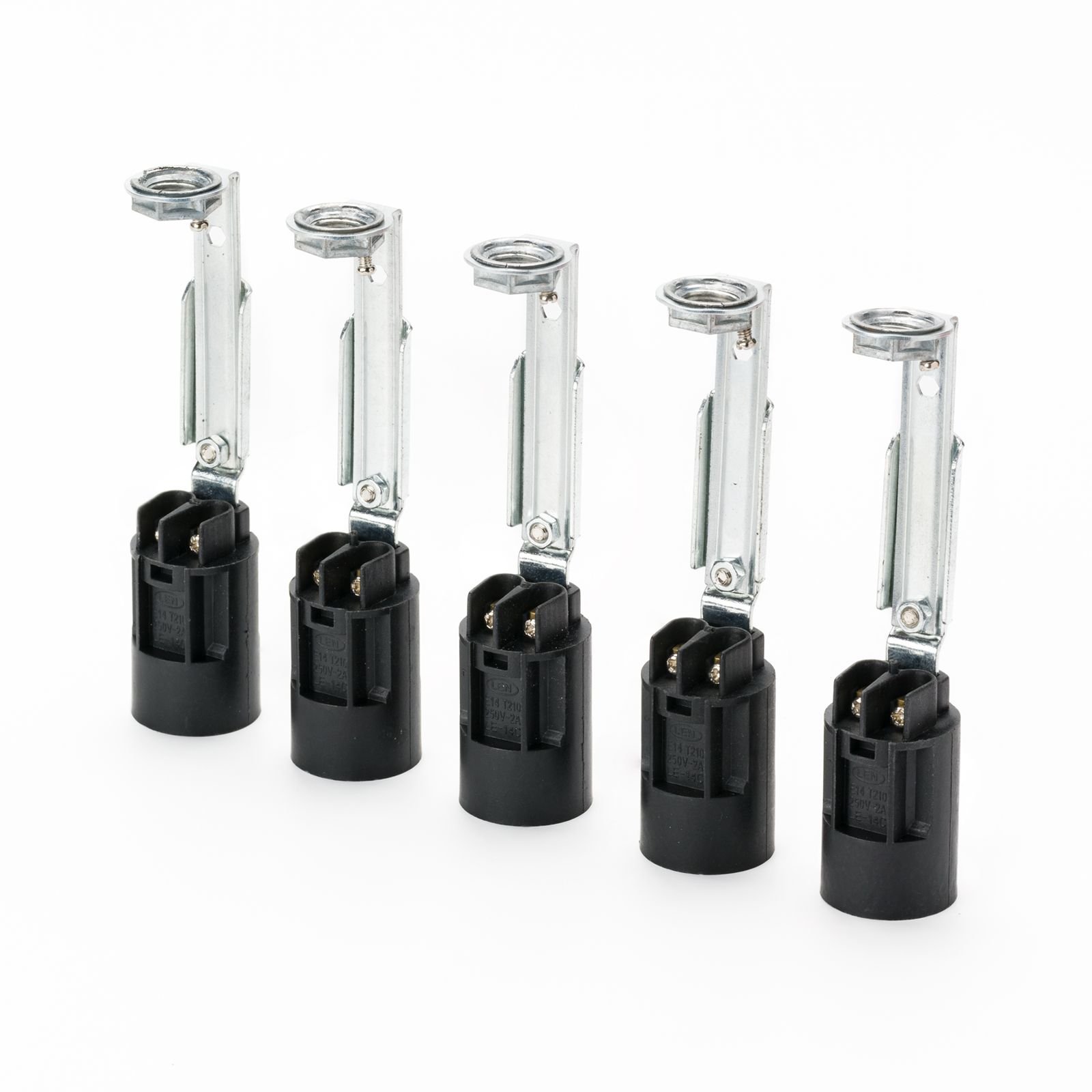 257.000014-011_01_n2 Soclu E14 Pentru Candelabre, Inălțime Reglabilă de la 95-125mm Negru 5 bucati ORION - imagine 1
