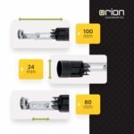 Soclu E14 Pentru Candelabre, Inălțime Reglabilă de la 80-100mm Negru ORION - imagine 3
