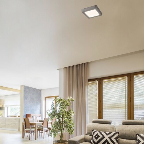 2667-e.jpg Lumină indirectă Lois, metal crom satin, abajur alb, LED 12W, L170MM, H170MM - imagine 1