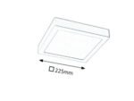 Lumină indirectă Lois, metal crom satin, abajur alb, LED 18W, L225MM, H225MM - imagine 6