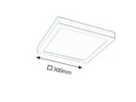 Lumină indirectă Lois, metal crom satin, abajur alb, LED 24W, L300MM, H300MM - imagine 6