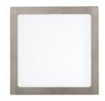 Lumină indirectă Lois, metal crom satin, abajur alb, LED 24W, L300MM, H300MM - imagine 5