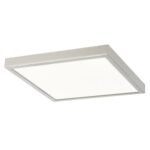 Lumină indirectă Lois, metal crom satin, abajur alb, LED 36W, L400MM, H400MM - imagine 3
