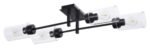 Plafonieră Prudence, metal negru, abajur transparent, E27 x4 MAX 40W, L820MM, H215MM - imagine 3