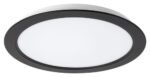 Lumină indirectă Shaun, plastic negru, abajur alb, LED 24W, Ø220MM - imagine 4