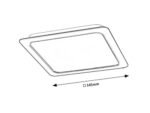 Lumină indirectă Shaun, plastic negru, abajur alb, LED 12W, L145MM, H145MM - imagine 5