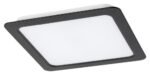 Lumină indirectă Shaun, plastic negru, abajur alb, LED 24W, L220MM, H220MM (cod 2685) - imagine 4