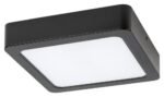 Lumină indirectă Shaun, plastic negru, abajur alb, LED 17W, L170MM, H170MM - imagine 4