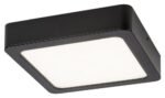 Lumină indirectă Shaun, plastic negru, abajur alb, LED 24W, L220MM, H220MM (cod 2691) - imagine 3
