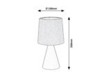 Veioză Nalani, ceramică albastru, E14 x1 MAX 40W, Ø130MM, H250MM - imagine 5