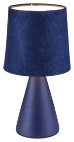Veioză Nalani, ceramică albastru, E14 x1 MAX 40W, Ø130MM, H250MM - imagine 3