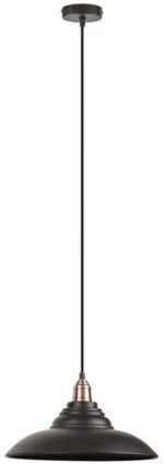 Pendul Doug, metal negru mat, E27 x1 MAX 60W, Ø345MM - imagine 5