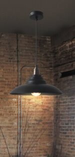 Pendul Doug, metal negru mat, E27 x1 MAX 60W, Ø345MM