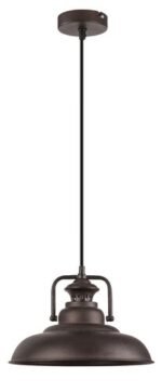 Pendul Kyle, metal maro, E27 x1 MAX 60W, Ø310MM - imagine 5