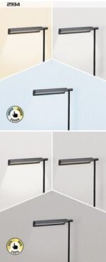Veioză Horus, metal negru, LED 7W, L290MM, H325MM - imagine 6