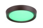 Plafonieră Mokka, metal maro, abajur alb, LED 24W, Ø410MM - imagine 8