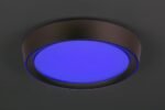 Plafonieră Mokka, metal maro, abajur alb, LED 24W, Ø410MM - imagine 11