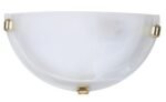 Aplică Alabastro, metal, abajur alabastru alb, E27 x1 MAX 60W, Ø300MM (cod 3001) - imagine 3