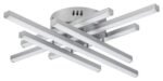 Plafonieră Nayara, metal argintiu, abajur alb, LED 40W, L510MM, H510MM - imagine 4