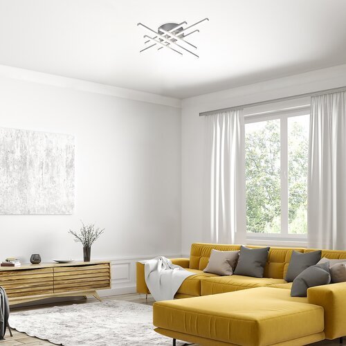 3014-e.jpg Plafonieră Nayara, metal argintiu, abajur alb, LED 40W, L510MM, H510MM - imagine 1