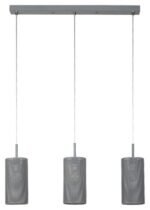 Pendul Callia, metal gri, E14 x3 MAX 25W, L640MM, H100MM - imagine 3