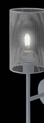Aplică Callia, metal gri, E14 x1 MAX 25W, Ø100MM, H320MM - imagine 5