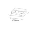 Plafonieră Dena, metal alb, LED 12W, L300MM, H300MM - imagine 5