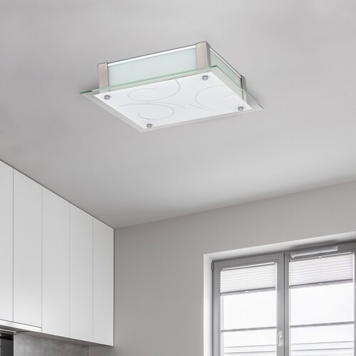 3038-e.jpg Plafonieră Dena, metal alb, LED 12W, L300MM, H300MM - imagine 1