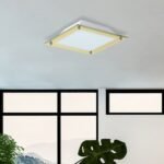 Plafonieră Lars, metal auriu, LED 18W, L400MM, H400MM