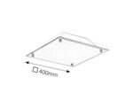 Plafonieră Lars, metal alb, LED 18W, L400MM, H400MM - imagine 5