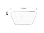 Plafonieră Lucas, metal alb, LED 18W, L335MM, H65MM - imagine 4