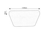 Plafonieră Lucas, metal alb, LED 24W, L375MM, H65MM - imagine 4