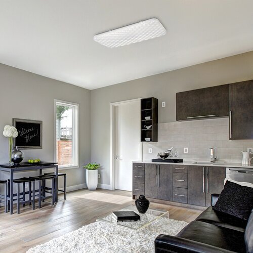 3087-e.jpg Plafonieră Eldrick, metal alb, LED 36W, L635MM, H330MM - imagine 1