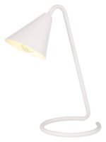 Veioză Monty, metal alb, E14 x1 MAX 40W, L270MM, H345MM - imagine 4