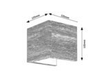 Aplică Cinnamon, metal/ lemn stejar, abajur alb, LED 7W, L125MM, H125MM - imagine 7