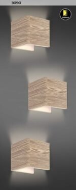 Aplică Cinnamon, metal/ lemn stejar, abajur alb, LED 7W, L125MM, H125MM - imagine 5