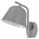 Aplică Malia, metal gri, E14 x1 MAX 25W, L160MM, H215MM - imagine 4