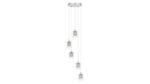 Pendul Duchess, metal crom, abajur transparent, G9 x5 MAX 40W, Ø390MM - imagine 3