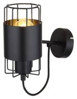Aplică Dimitri, metal negru, E27 x1 MAX 40W, Ø100MM, L100MM, H220MM - imagine 3
