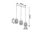 Pendul Grendel, metal fag, abajur negru mat, E27 x3 MAX 60W, Ø150MM, H175MM - imagine 5