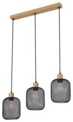 Pendul Grendel, metal fag, abajur negru mat, E27 x3 MAX 60W, Ø150MM, H175MM - imagine 4