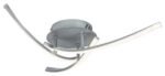 Plafonieră Tatjana, metal argintiu, abajur alb, LED 22W, Ø470MM - imagine 3