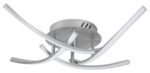 Plafonieră Tatjana, metal argintiu, abajur alb, LED 30W, Ø620MM - imagine 4
