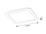 Lumină indirectă Shaun, plastic alb, LED 18W, L170MM, H170MM (cod 3169) - imagine 5