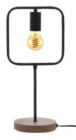 Veioză Rufin, metal fag, abajur negru, E27 x1 MAX 40W, L200MM, H430MM - imagine 3