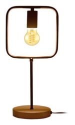Veioză Rufin, metal fag, abajur negru, E27 x1 MAX 40W, L200MM, H430MM - imagine 4