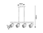 Pendul Rotem, Nuc, E14 4x40W, Ø110mm, Rabalux - imagine 5