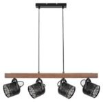 Pendul Rotem, Nuc, E14 4x40W, Ø110mm, Rabalux - imagine 4