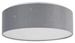 Plafonieră Otilia, metal gri, abajur alb, LED 22W, Ø400MM, H140MM - imagine 4