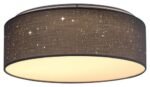 Plafonieră Otilia, metal gri, abajur alb, LED 22W, Ø400MM, H140MM - imagine 3